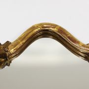 Max Welz Vienna Art Nouveau Hand-Carved Gilded Wood Wall Mirror, Austria, 1930s