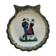 Henriot Quimper shell-shaped plate painted by vintage hand