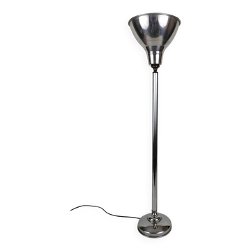 Lampe Art déco en métal chromé