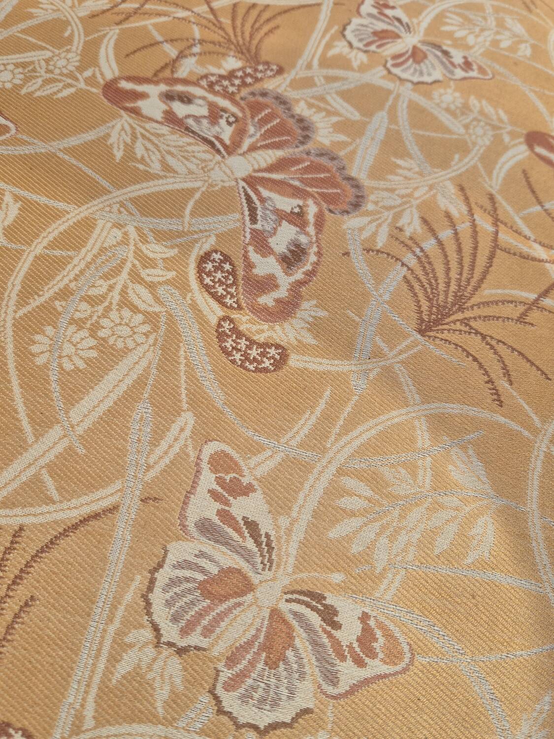 Chaise longue decorated with butterflies in Louis XVI style from the Napoleon III period