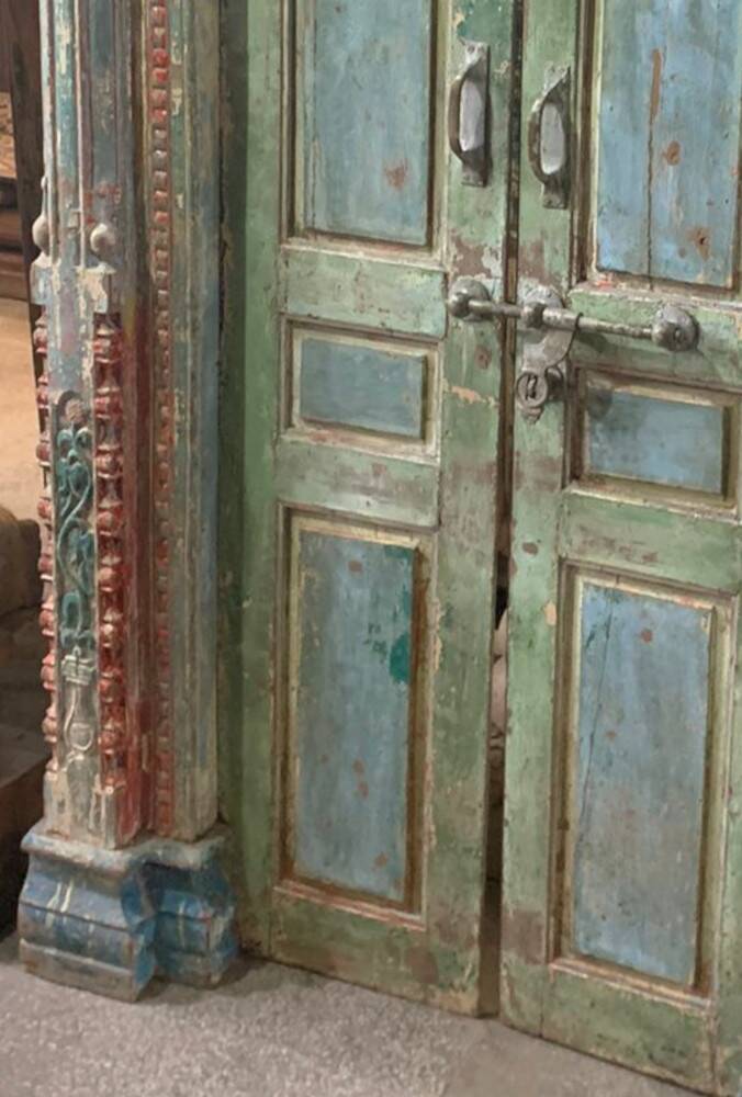 Old Indian door, original piece and patina