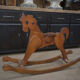 Ancien cheval à bascule d'enfant vers 1950