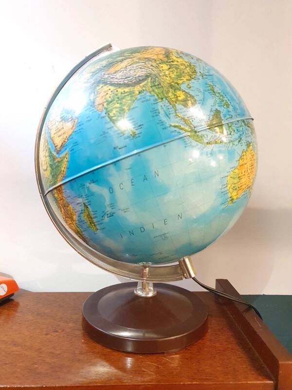 Vintage Illuminated Globe