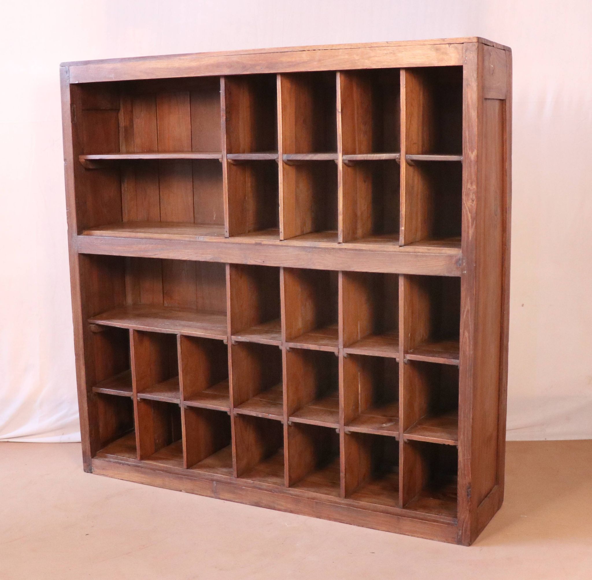 Old craft furniture - hotel with 29 burmese teak lockers