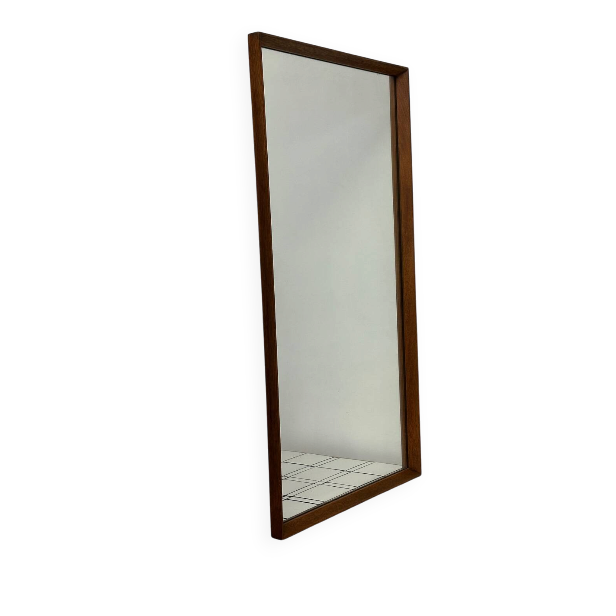 Miroir scandinave danois en teck