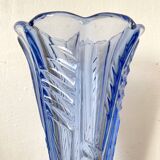 Vase ancien cornet bleu 27 cm