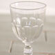 8 carved crystal wine glasses