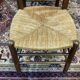 Suite of 8 oak chairs and straw seats - 1950s work