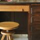 Vintage oak pedestal desk