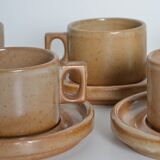 Modernist Brenne stoneware coffee cups