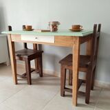 Solid oak farmhouse table 30/40s