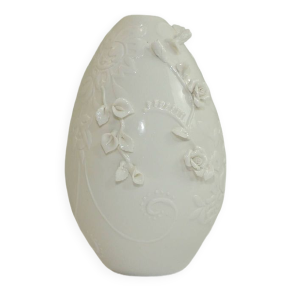 Vase porcelaine barbotine /vintage