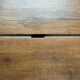Brutalist console made of solid wood
