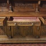 Renaissance two-part walnut sideboard