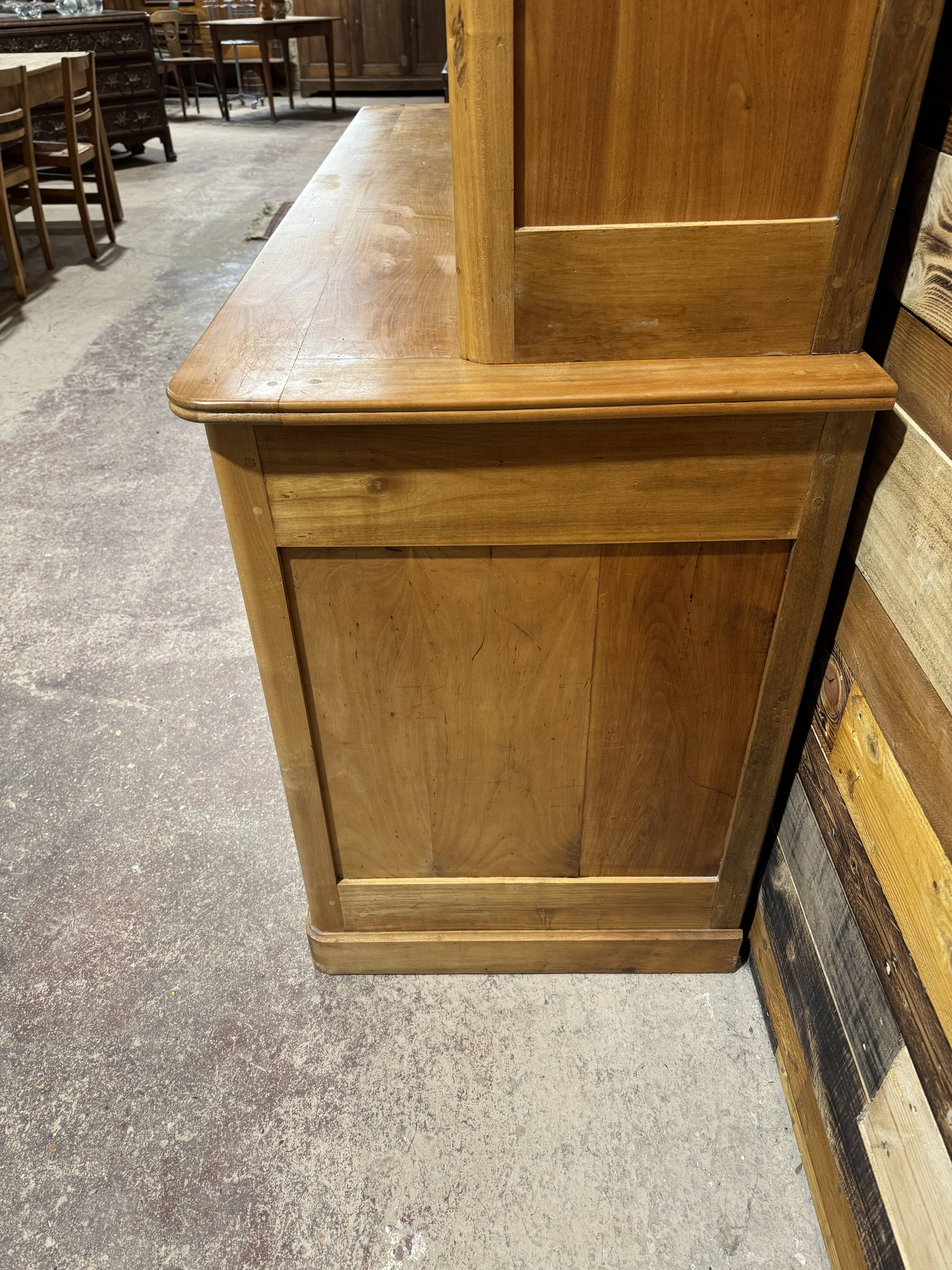 Large cherry wood bookcase