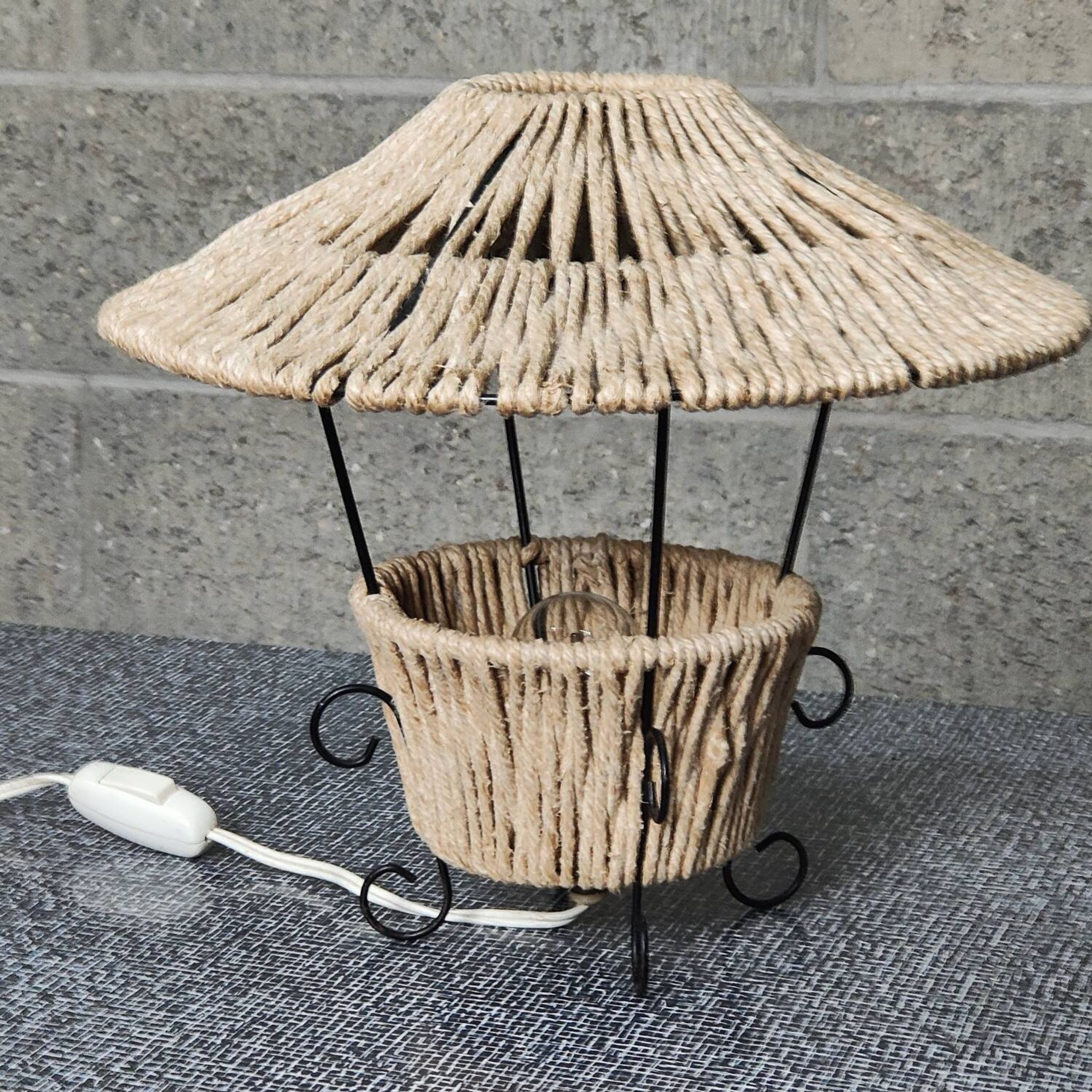 Metal and rope lamp 1960