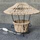 Lampe métal et corde 1960