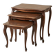 Set of 3 vintage nesting tables in oak – Louis XV / Regency style