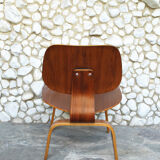 LCW Lounge Chair Walnut by Charles and Ray Eames for Evans / Herman Miller, 1948-49