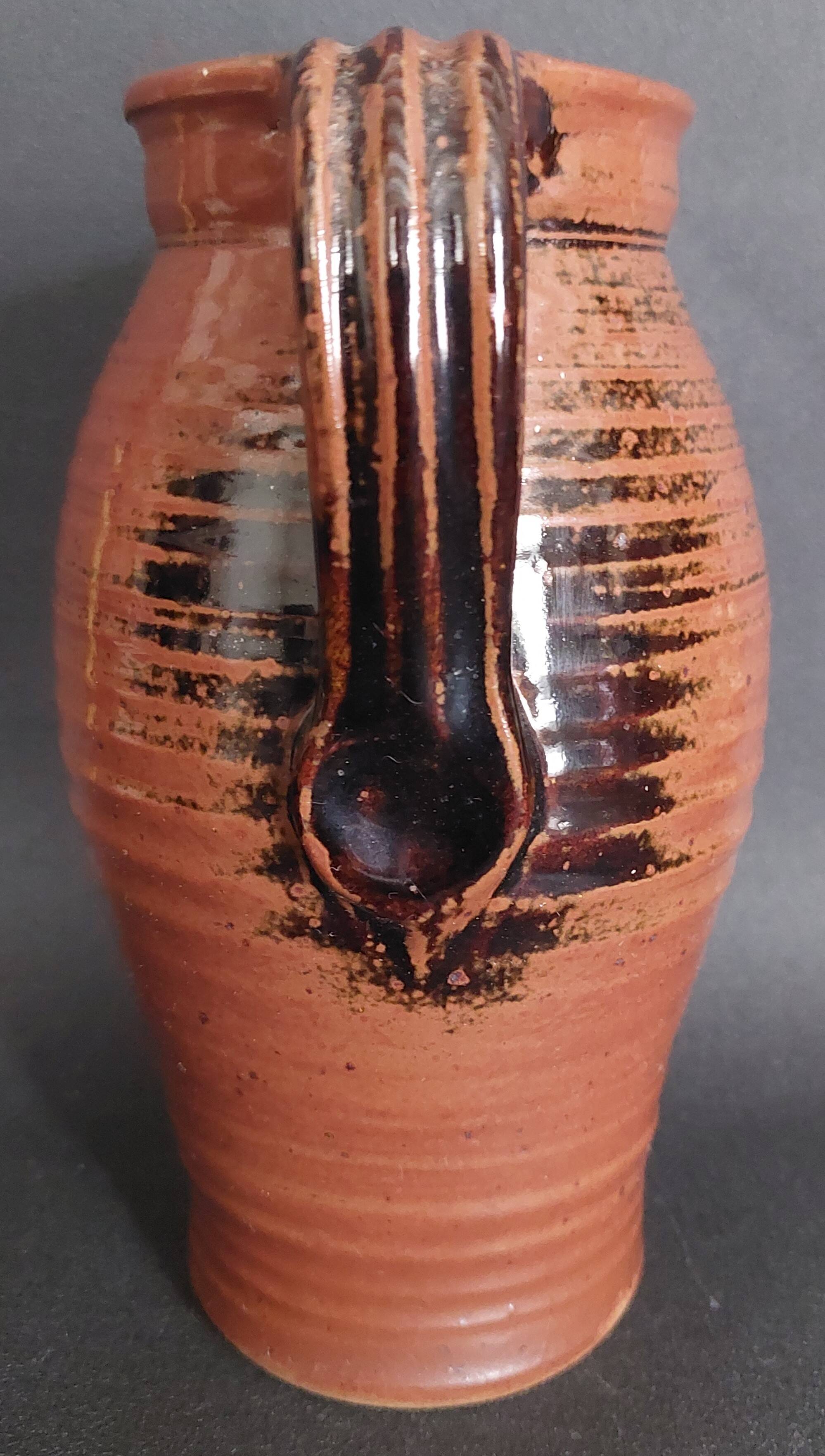 Monastic stoneware jug from Fontgombault Abbey, 20th century