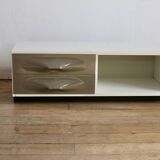 Meuble de rangement bas, Raymond Loewy, Doubinsky Frères, années 70