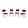 Set of four chairs, Czechoslovakia, 1970s.