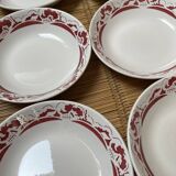 6 soup plates Les Pommiers Sarreguemines