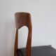 Lot de 8 chaises scandinaves palissandre skaï