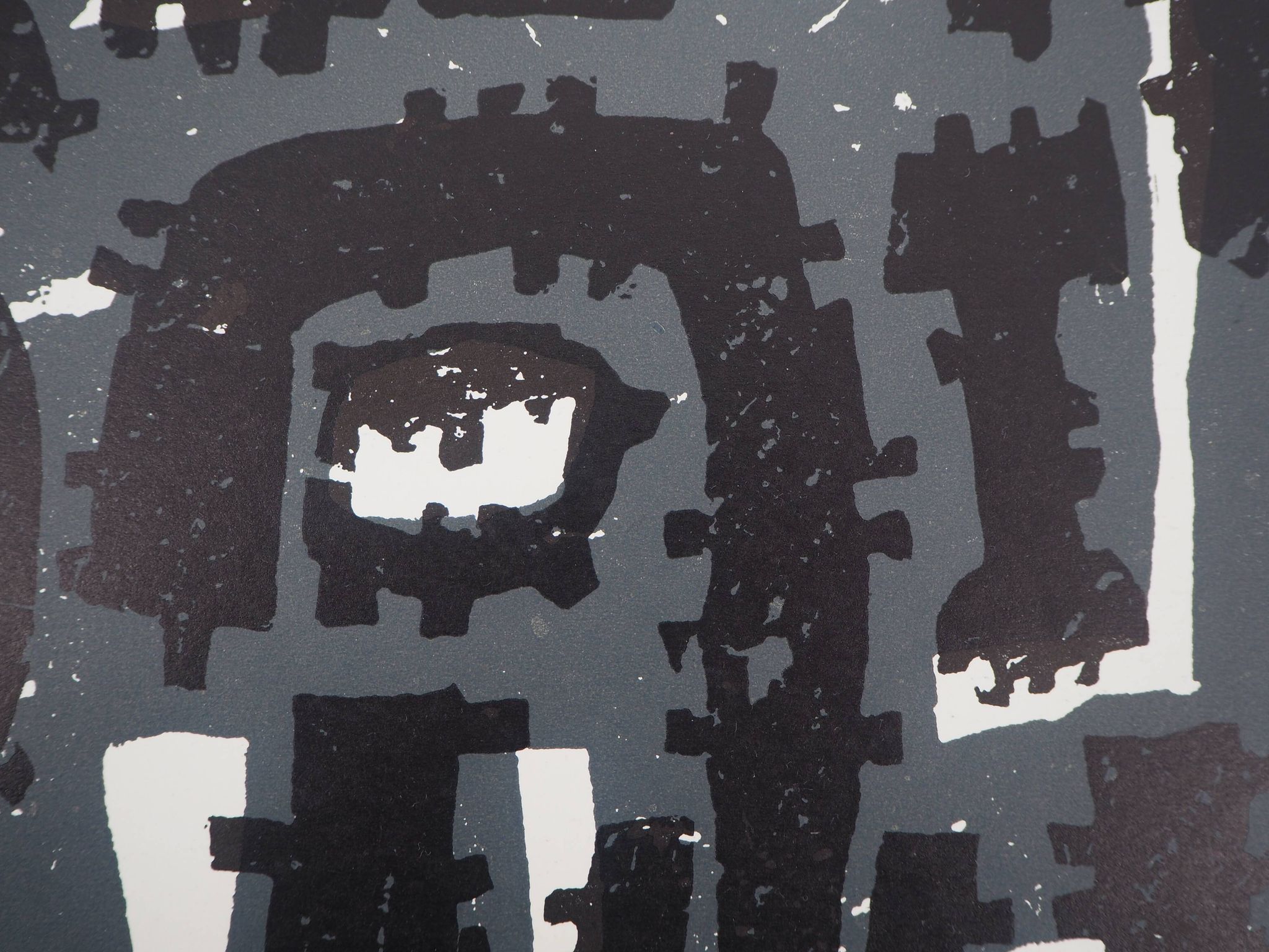 Raoul ubac: composition - original woodcut
