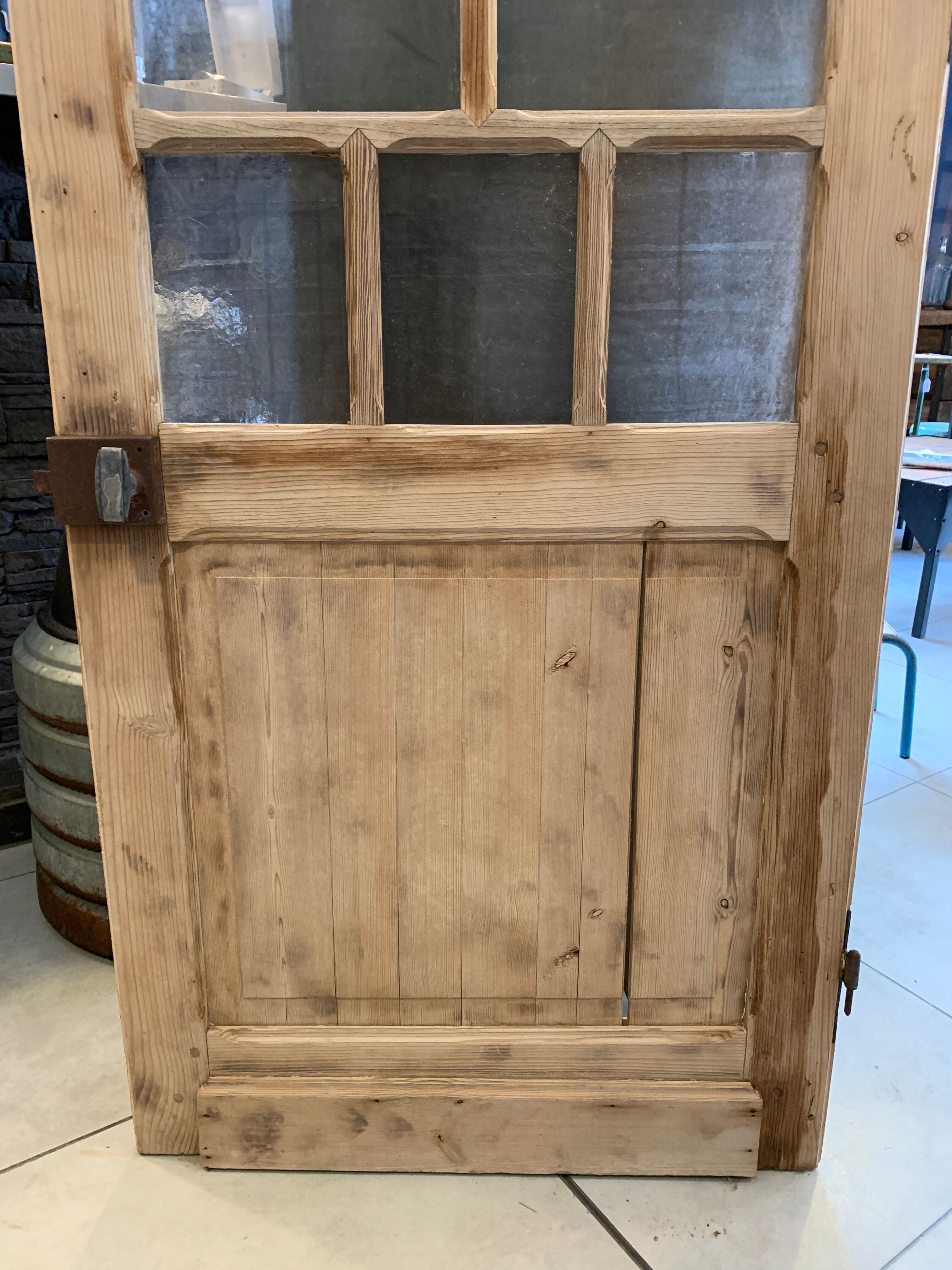 Old glass interior door 228 x 78