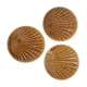 3 vintage cups in the shape of scallops Sarreguemines