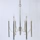 Lustre Milieu du Siècle Gaetano Sciolari Sirius Argenté, Lightolier, Italie