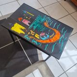 Vintage coffee table signed