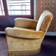 Velvet armchair 1940 vintage