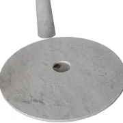 Eros table by Angelo Mangiarotti – White Carrara marble, 1970s