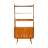Bibliothèque vintage avec compartiment de rangement