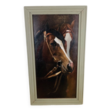 Horses painting oil on canvas