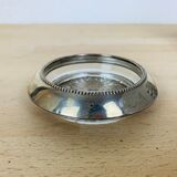 5 silver metal coasters Frank Whiting & Co