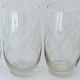 Suite of six glasses with orangeade, cut crystal