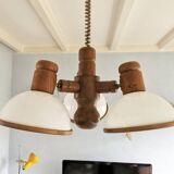 Suspension Steinhauer vintage 3 lampes années 80