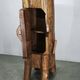 1960s French Brutalist Sculptural Solid Elm Wood Tree Trunk Cabinet