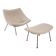 Oyster Chair with Ottoman by Pierre Paulin for Artifort, 1960's