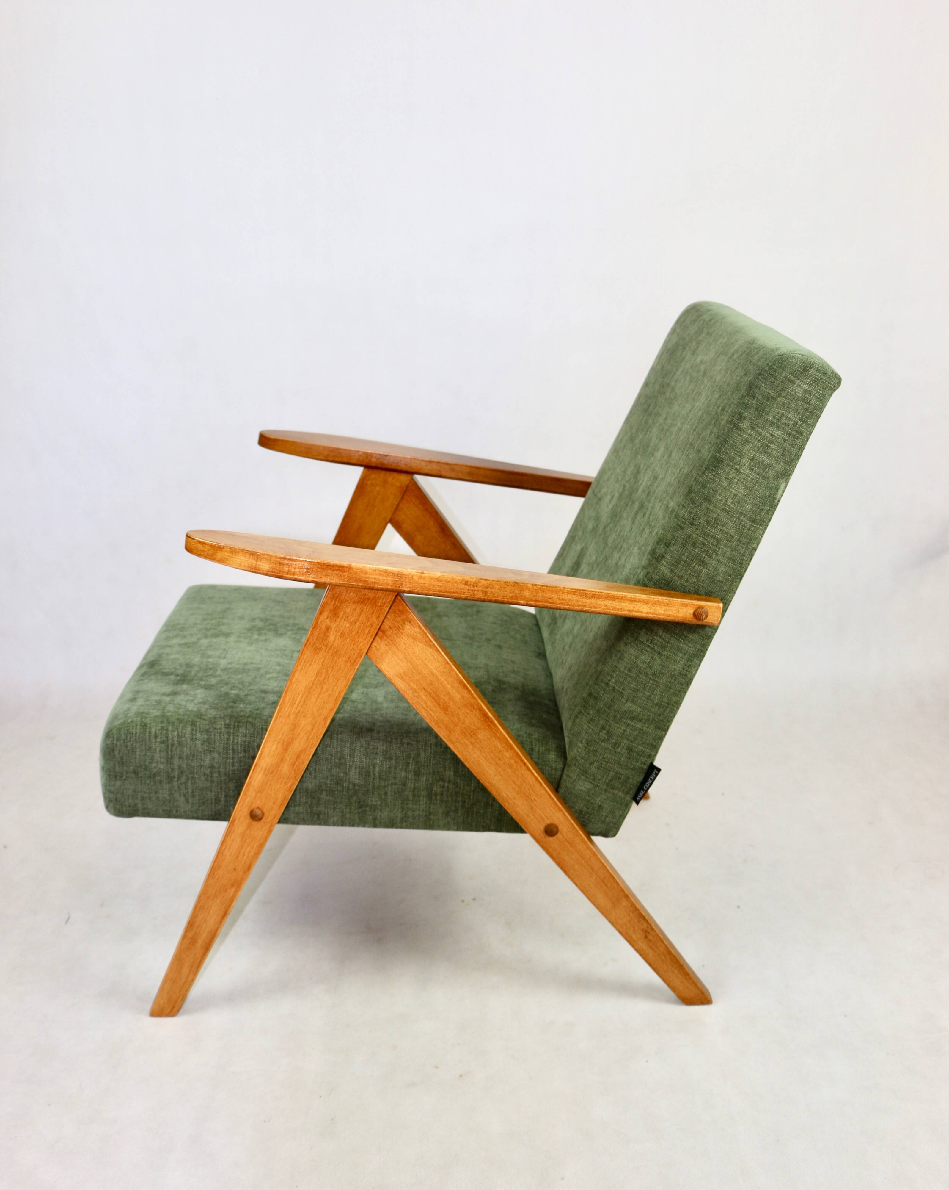 B-310 VAR armchair green olive structural - 2 pieces available