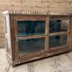 glazed teak buffet with original patina
