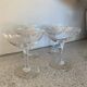 4 crystal champagne glasses