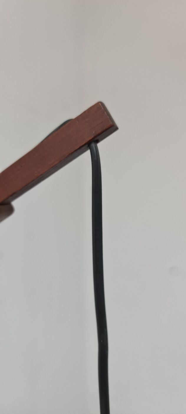 Vintage teak Swedish wall light