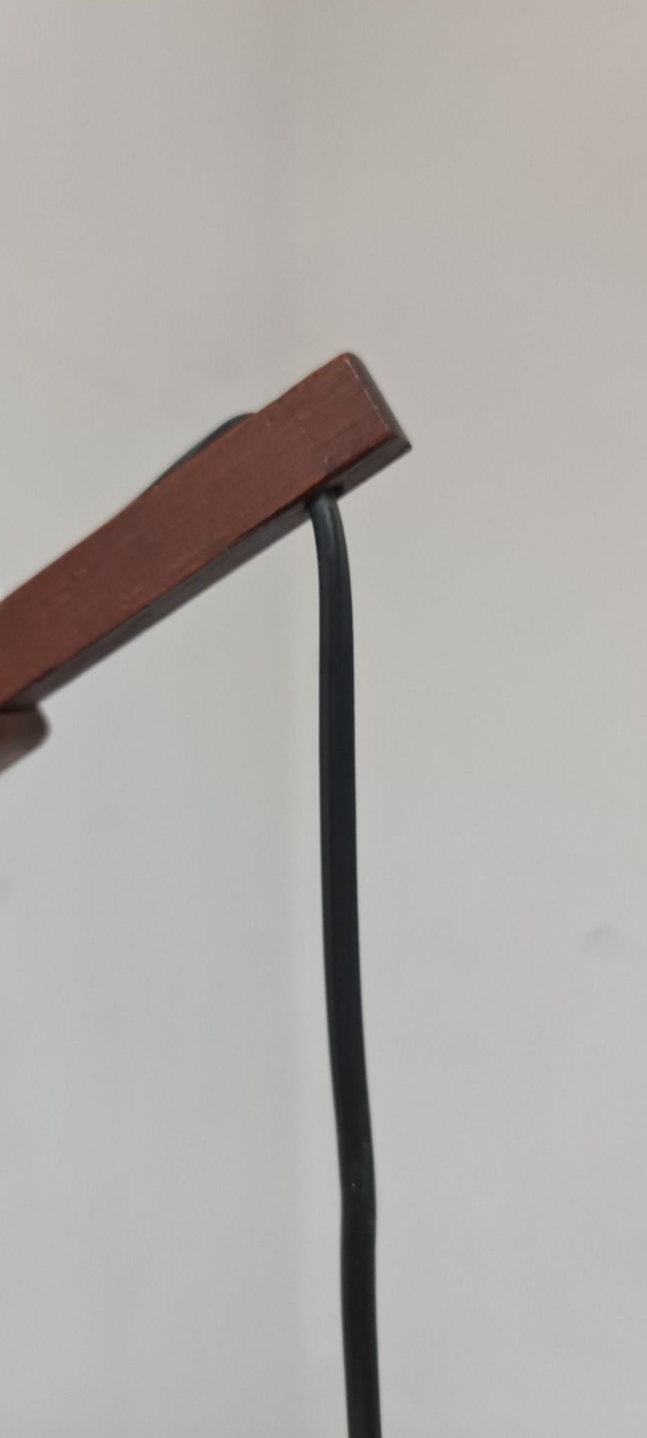 Vintage teak Swedish wall light