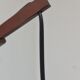 Vintage teak Swedish wall light