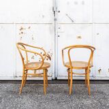 Paire de fauteuils modèle 209 attribués à Thonet, 1970