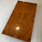 Italian coffee table elm magnifying glass